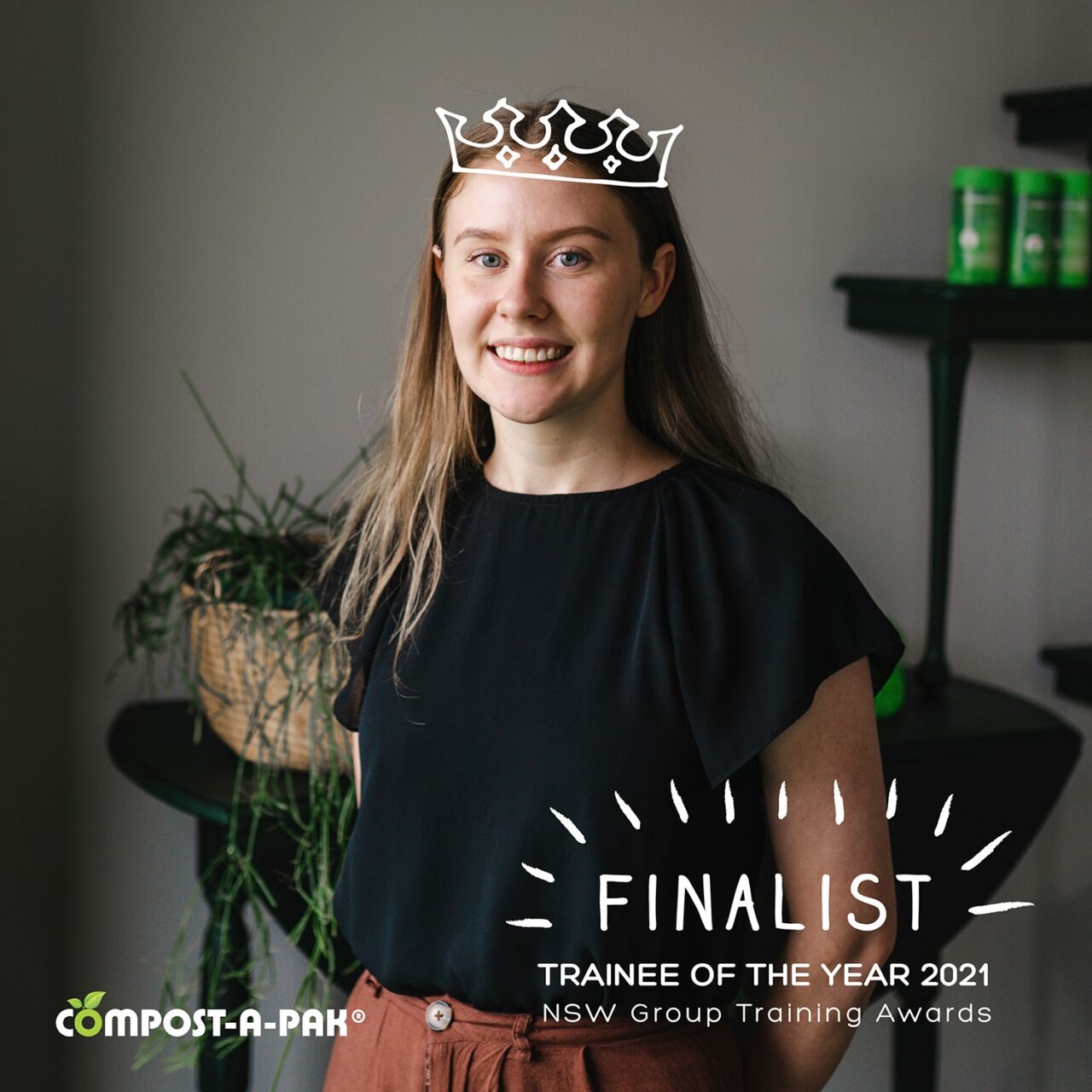 A Novaskill trainee, finalist for Trainee of the Year 2021 at the NSW Group Training Awards